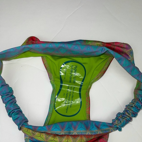 KORAL Swim Bikini Bottoms Striped Geometric S - Picture 7 of 8